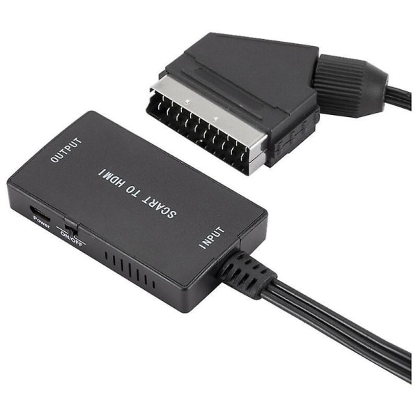 Hdmi-kaapeli Scart-HDMI-muunnin Scart-HDMI-sovitin 1080p/720p HD-video-äänimuunnin USB -kaapelilla (FMY)