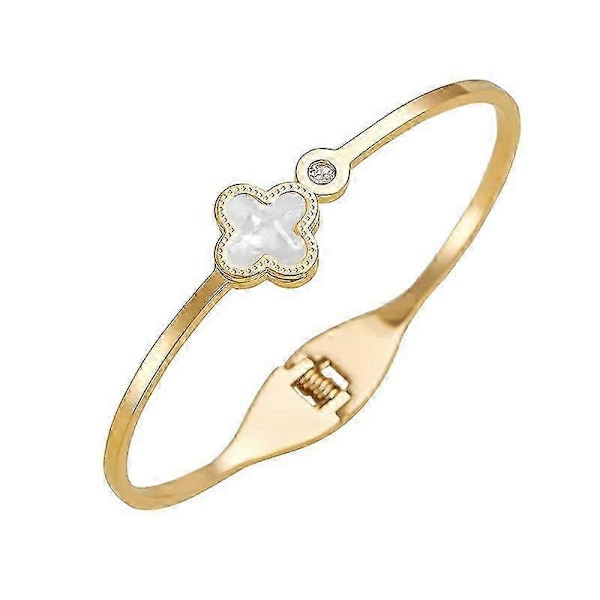 Armband med fyrklöver Smycken (FMY) White