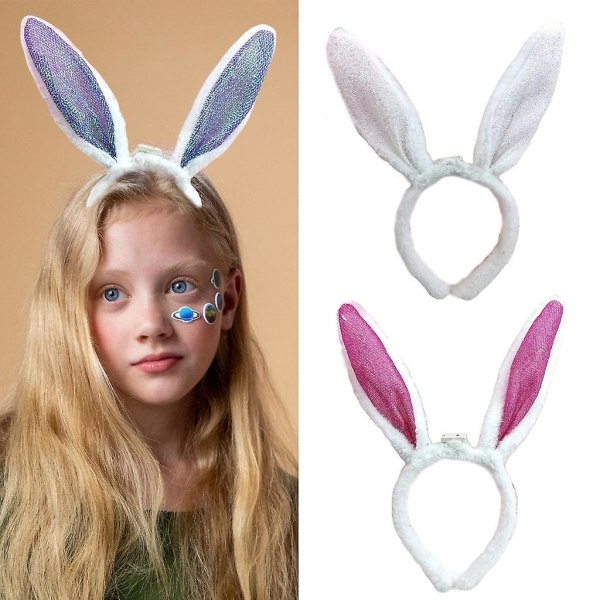 Kanin Pannband Påsk Pannband Påsk Kanin Pannband För Barn Bunny Ear Pannband Bunny Hairband Kanin Hairband (FMY)