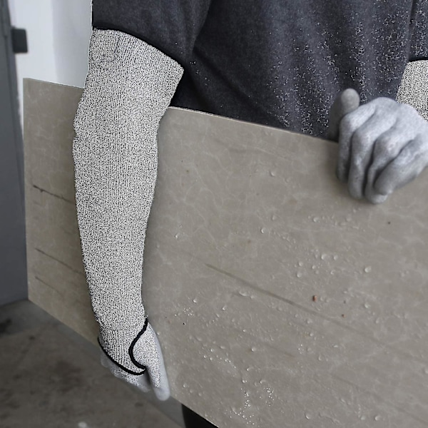 Armbskydd i Tungt Utförande, Skärskyddande - 1 Par Anti-Skär Armbskydd - Bittåligt Armbeskydd (FMY) Gray 40cm