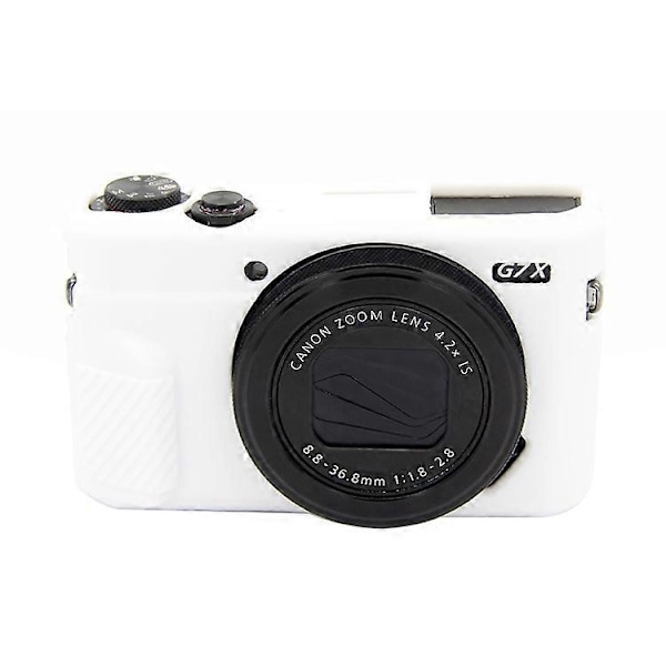 Silikon Skyddande Fodral för Canon EOS G7 X Mark II (FMY) White