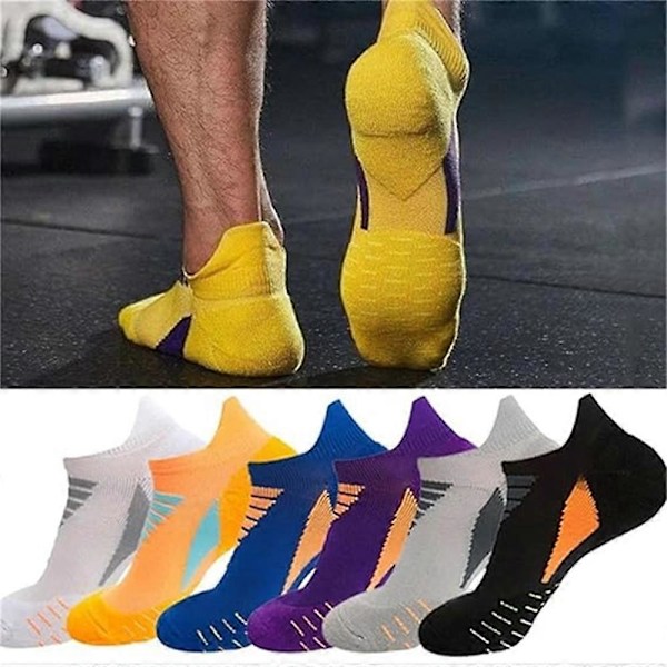 \"Hywell Miesten Paksut Pehmustetut Urheilusukat, Hywellstore Miesten Urheilusukat 5/7 paria\" (FMY) white 5pairs