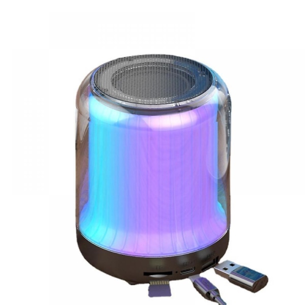 Bärbar högtalare med lampor 360 Big Surround Sound trådlös högtalare  Bluetooth 5.0, liten högtalare trådlös för inomhus- och utomhusbruk (FMY)  8ef2 | Fyndiq