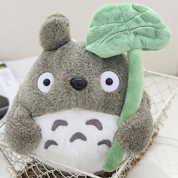 Totoro pehmolelut Pehmeät täytetyt eläimet Anime Cartoon Lotus Leaf Totoro tyyny (FMY) 30CM