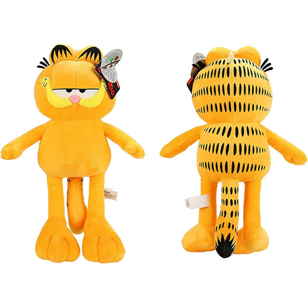 Söta Garfield katten plyschdockor presenter leksaker plyschkuddar pojkar flickor gul katt djur tecknad figurer 15,7 tum (FMY)