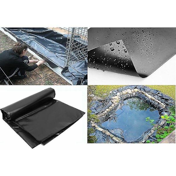 3*3M Sort HDPE Fiskedam Liner Korrosions-/UV-modstand[ALJ]  (FMY)