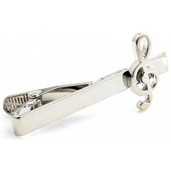 Musik Note Symphony Band Tie Clip Sort Bryllup Bar Spænde,wz-238  (FMY)