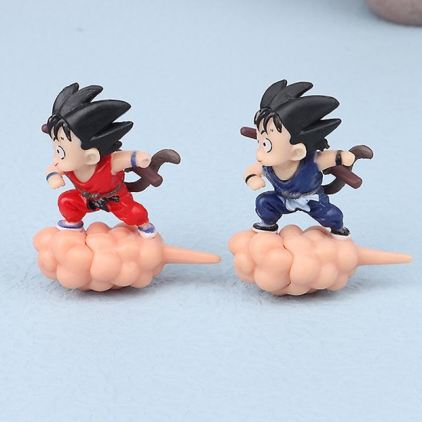 1 stk Akvarium Hængende Flydende Dragon Ball Goku Figur Fiskekum Landskab Legetøj (FMY) Blue