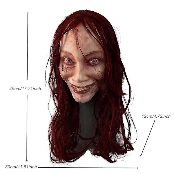 Evil Dead Rise Cosplay-naamiot Rave Horror Killer Kypärä Täyskasvoinen Halloween-juhlatarvikkeet Pelottavat Naispuoliset Haamu Lateksinaamiot (FMY)
