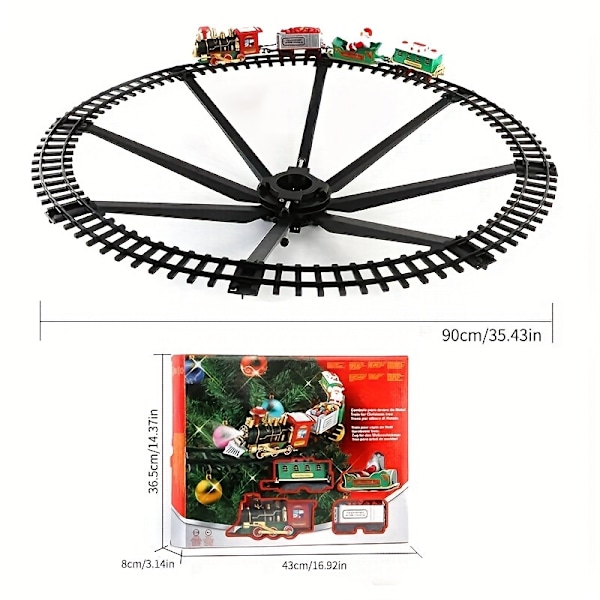 Joululahja Rata, Auton Leikkikalu Sähköinen Pieni Juna, Joulukuusen Tunnelma Scene Koriste, Voidaan Ripustaa (FMY) Green
