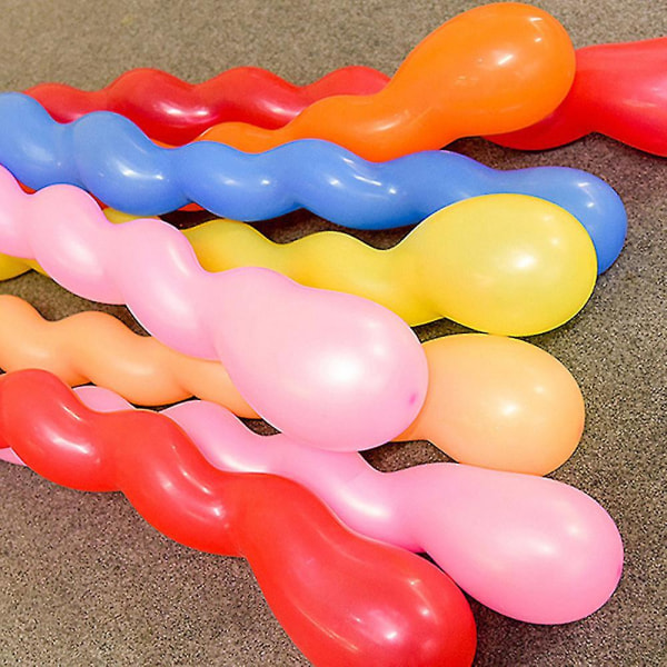 50 stk skruspiral vri modellering lange ballonger Magisk lateks vridende ballonger for barn ballongsett festdekorasjon (FMY)