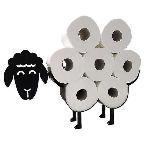 Dekorativ Toiletpapirholder i Form af Får, Stående, Til Opbevaring af Toiletpapir, Toiletpapirholder, Papir, Bad (FMY)