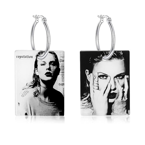 2023 Taylor Swift Album Øreringe Sanger Taylor Dangle Drop Øreringe Charm Smykker Kvinder Piger Swiftie Fans Gaver  (FMY) C