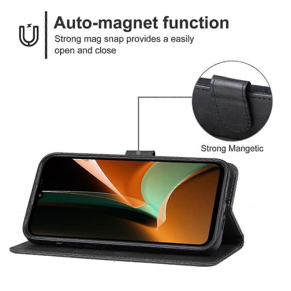 Läderfodral för Ulefone Armor 17 Pro (FMY) Black For Ulefone Armor 17 Pro