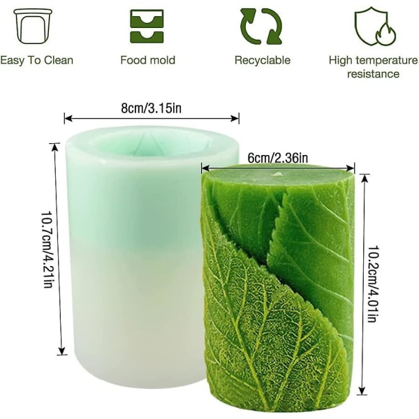 3D Lysstøbeform, Lysfremstilling Støbeforme, Lysforme, DIY Lysfremstilling Form, Lysstøbeform Silikonform Til Fremstilling Af Lys, Aroma