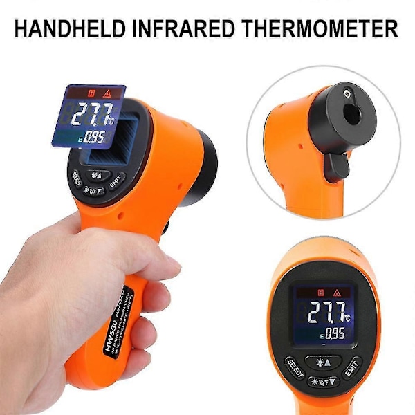 Handhållen Digital Infraröd Termisk Kameratermometer Ir Termometer Fp (FMY) Orange