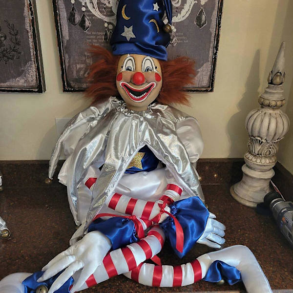Poltergeist Clown Docka Läskig Clown Plysch Docka Leksaker Mjuk Fylld Docka Dec, 100% Ny (FMY)