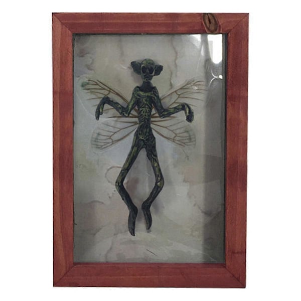 Gotisk Mumificeret Fe Fe Skelet Hexe Dekoration Fe Prøve Statue Billedrammer Display Maleri Hjem Dekoration, b  (FMY)