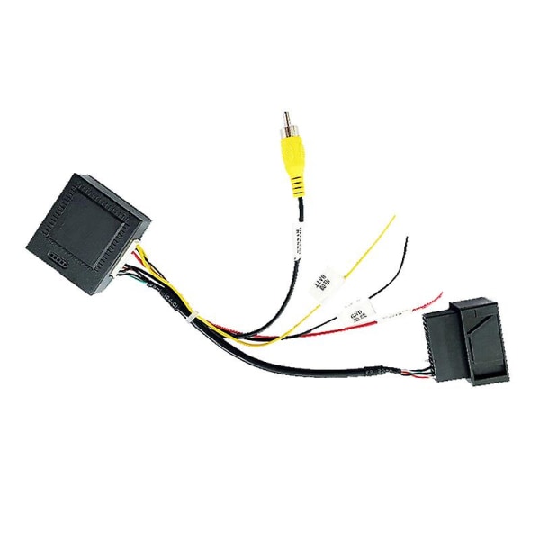 RGB til (rca) Av Cvbs Signal Converter Decoder Box Adapter For Factory Rear View Camera Tiguan Golf  (FMY) Black