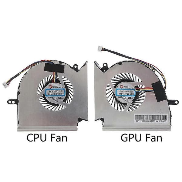 Kjølefan for MSI GE75 GP75 GE63 GP63 GL63 Bærbar PC CPU 5V 4-pin GPU Radiator (FMY) CPU GPU