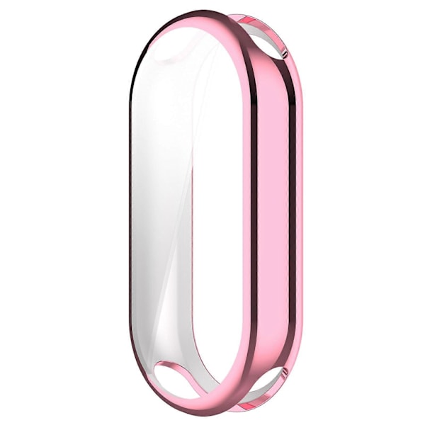 Xiaomi Smart Band 8/Mi Band 9/9 NFC -älykellon galvanoidulle täyssuojakuorelle TPU-kellokehyskotelo (FMY) Pink
