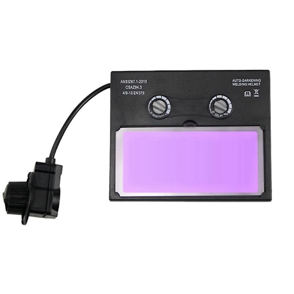 Automatisk svetsglas med solcellsdrift och automatisk filterfunktion black