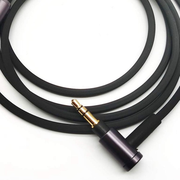 Til Wh-1000 Xm2 Xm3 Xm4 H900n H800 hovedtelefon 3,5 mm lydkabel, 1,5 m/4,9 fod lang (sort uden mikrofon (FMY) Black Without Mic