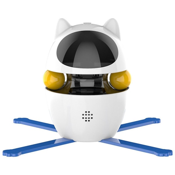 3 i 1 interaktivt kattelegetøj til indendørs katte Voksen-opgraderet usb genopladelig automatisk kattefjer (FMY)