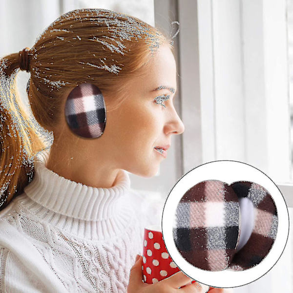 6 Par Ørevarmere Uden Bånd Fleece Ørevarmere Vinter Øre Dækker Unisex, 6 Farver  (FMY)