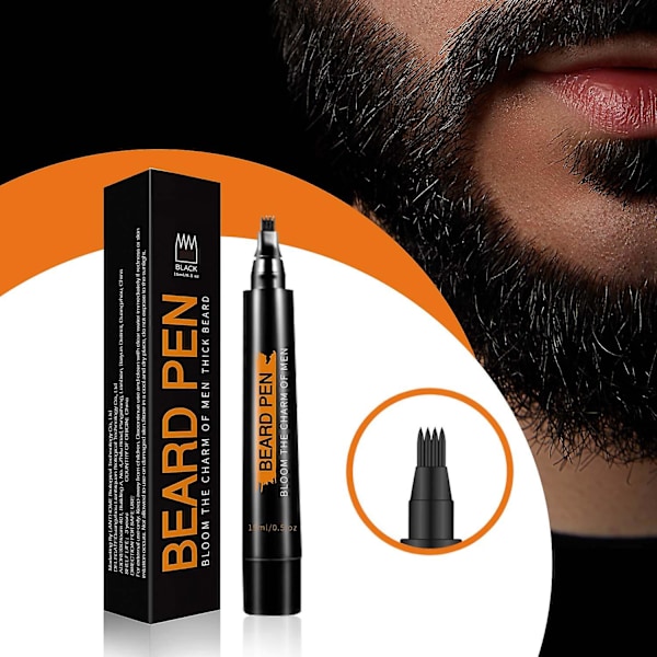 Skäggpenna för män, skäggbröstfyllning och skäggfinish 15 ml (FMY) A