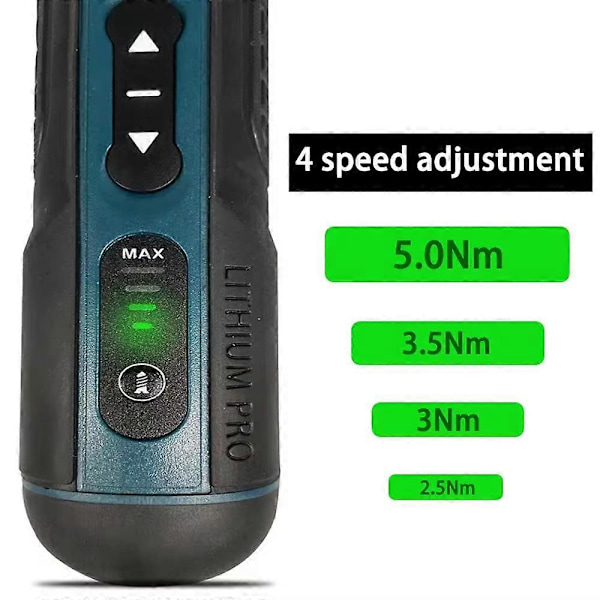 Sladdlös Elektrisk Skruvdragare 1300mah Batteri Mini Borrmaskin 3.6V Elverktyg Kit (FMY) Kit B