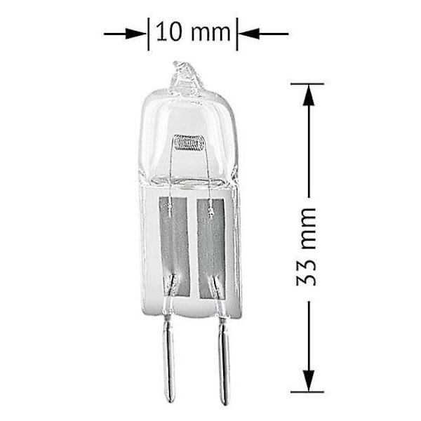 10 stk. G4 12V 20W Halogen Pin Base Pærer til Lysekroner Pendellamper (FMY)