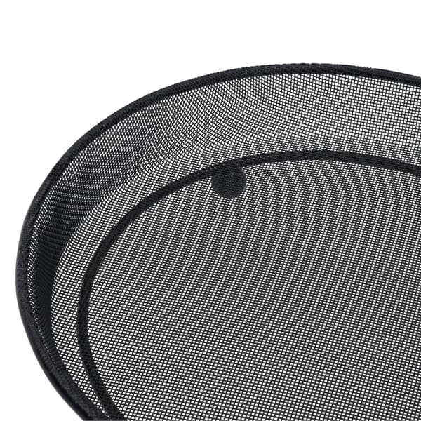 Kraftig Sort Mesh Metal Jord Vildfuglefoder Fodertrug 22cm (FMY)