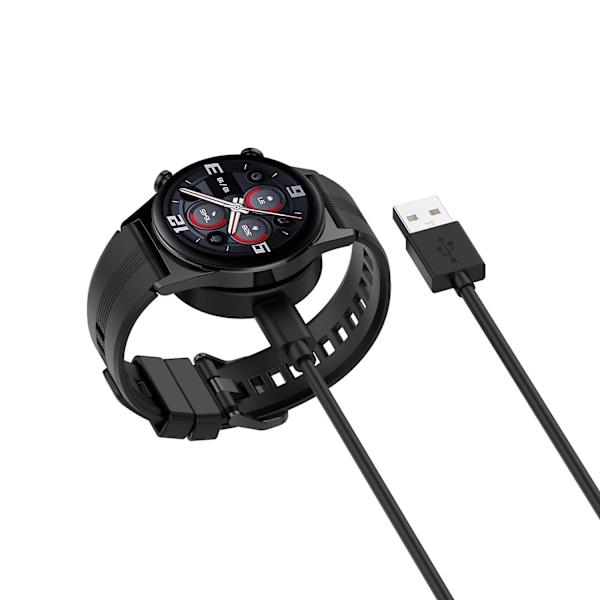 For Honor Watch GS3 Smart Watch-lader Magnetisk med Avtakbar Ladekabel Bærbar Lading Dock - Svart (FMY) Black Other Honor Models