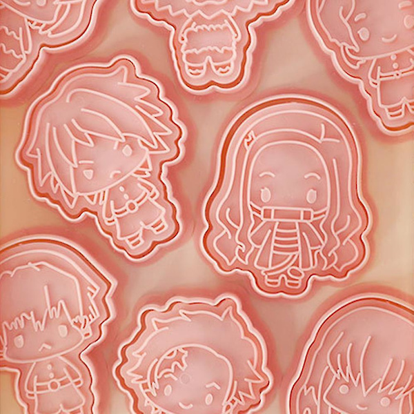 8 st Cartoon Demon Slayer Biscuits Cutter Moulds Set Cookies Molds Anime Baking Tool  (FMY)