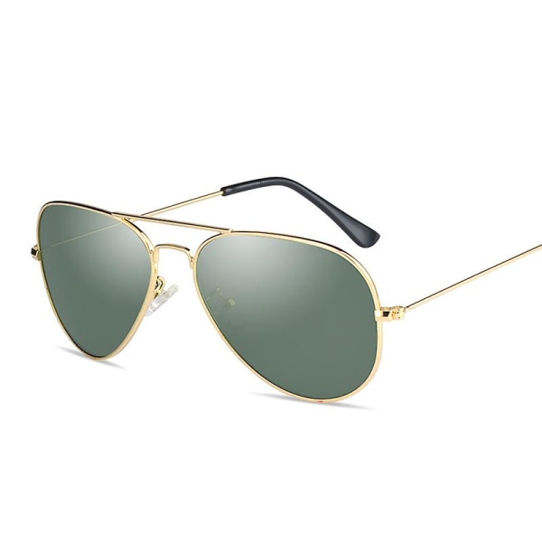 Ett par paddaglasögon Solglasögon polariserade glasögon som lämpar sig för bilkörning/fiske (guld G15 mörkgrönt blad C13) (FMY)