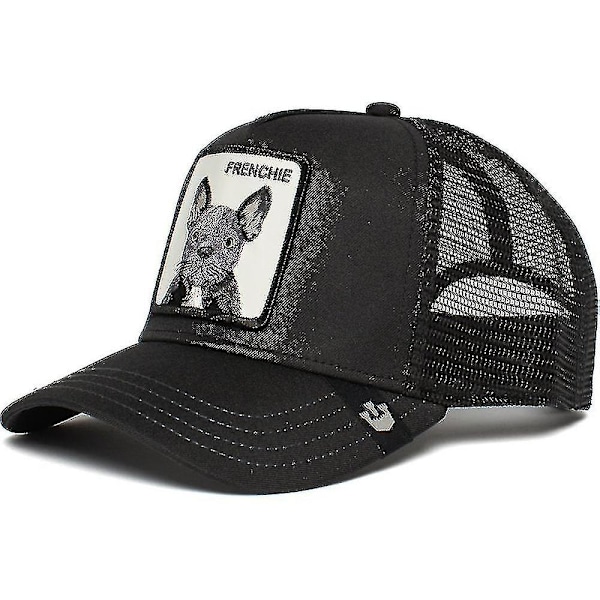 Unisex Baseballcaps i Mesh - Mote, Sommer, Solskjerm, Snapback, Trucker Caps (FMY) French Bulldog