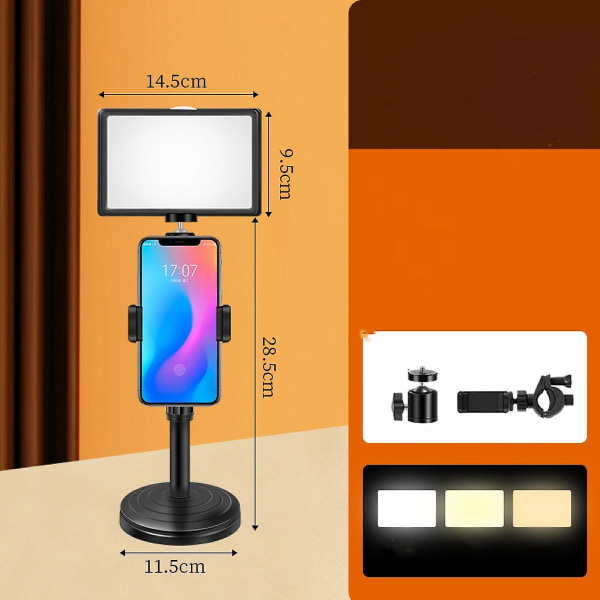 Kamera Lys LED Videolys Panel Fyldlys Fuld Farveudgang Videomyde Lys (FMY)