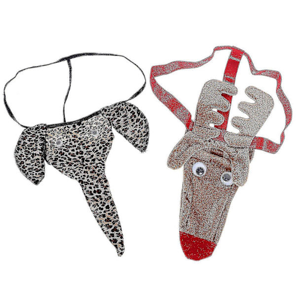 2 st Herrstringkalsonger Män Djur G-string Herrstringkalsonger Man Stringkalsong Leopard Stringkalsong Underkläder fi (FMY)