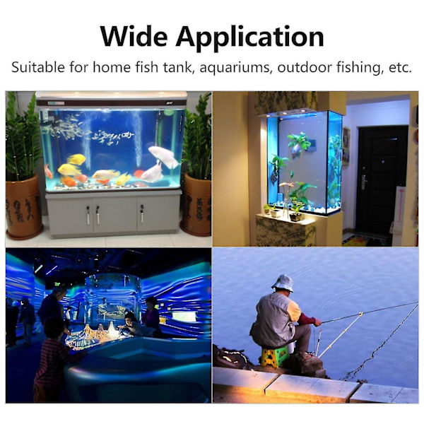 Akvarie USB Luftpumpe Lille Oxygenpumpe Med 2 Luftsten Slange Hængende Spænde Til Fisketank Udendørs Fiskeri  (FMY) White With 2 Air Stone
