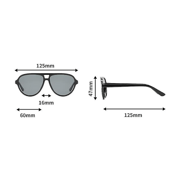 Polarisoidut Aviator-aurinkolasit lapsille Retro Trendikkäät urheiluaurinkolasit  (FMY) Color