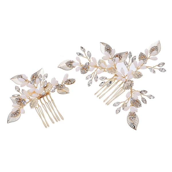 Hair Combsheadwearbride Princess Jewelryhairpinswedding Hair Accessories----light Gold B,wz-496  (FMY)