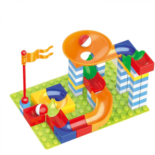 Byggeklodslegetøj: Stamboldløbsbane til drenge og piger, Marbles Labyrint-legetøjssæt til børn i alderen 3 4-8 (FMY)