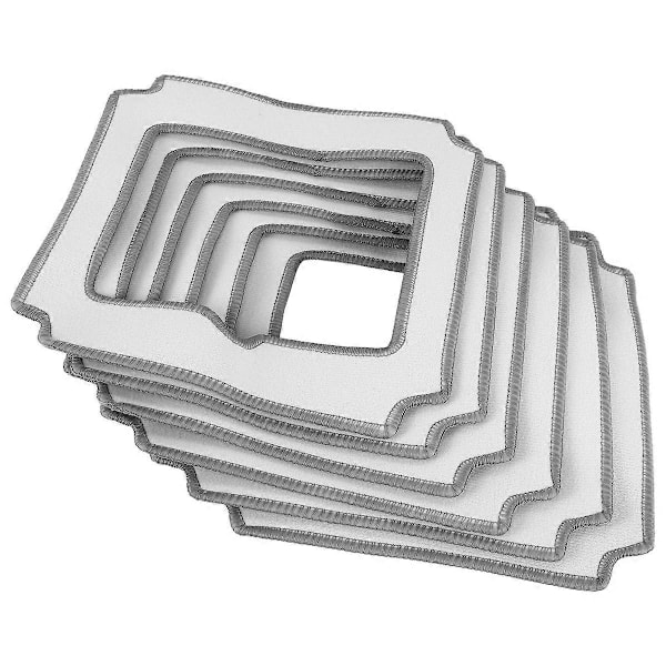 6 st Moppduk Handduk Dammdduk Rengöringsduk för LIECTROUX YW509 (FMY) Gray