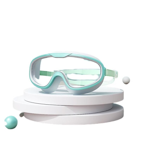 Svømmebriller-svømmebriller for voksne menn kvinner, ingen lekkende anti-uv linse Clear Vision vanntette briller-grønn (FMY)