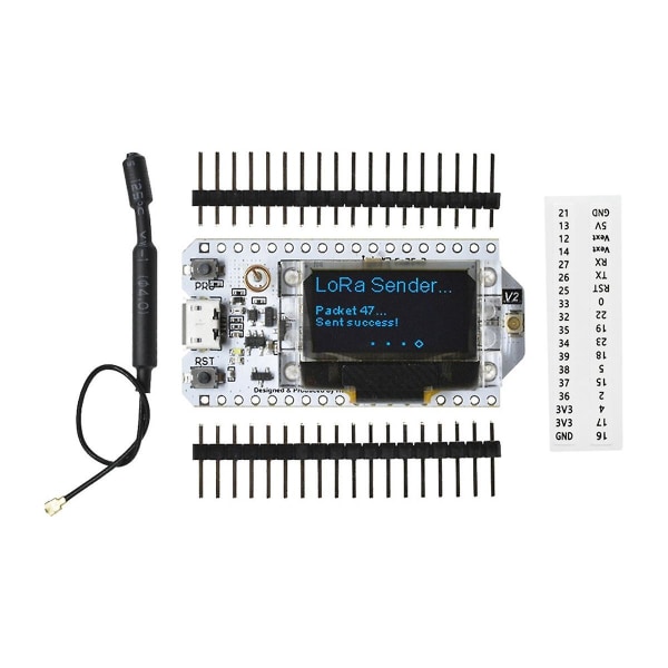 Sx1276 0.96 Oled Esp32 Wifi Bluetooth Kehityskortti Lora Solmu 868-915mhz Monitoiminen Kannettava Apuohjelmamoduuli  (FMY)