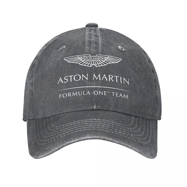 Unisex Baseball-lippis Formula One -tiimin kulutettu farkku kangaspesu lippalakit Hat Vintage ulkotyöt Snapback-lippis korkealaatuinen (FMY) Dark Gray One Size