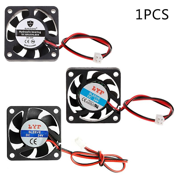 DC 24V 0.10A 2-polig 40x40x10mm PC-dator CPU-system borstlös kylfläkt 4010 (FMY)