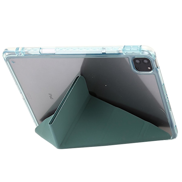 Til iPad Pro 11 (2018) / (2020) / (2021) / (2022) / iPad Air 11 (2024) / Air (2022) / (2020) Origami (FMY) Multicolor Blackish Green