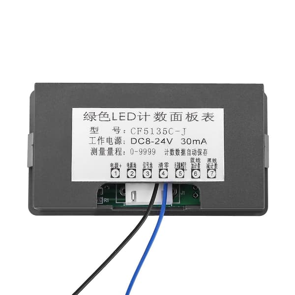 Dc Led Digital Display 4 Digit 09999 Up/down Plus/minus Panel Counter Meter G  (FMY) Green